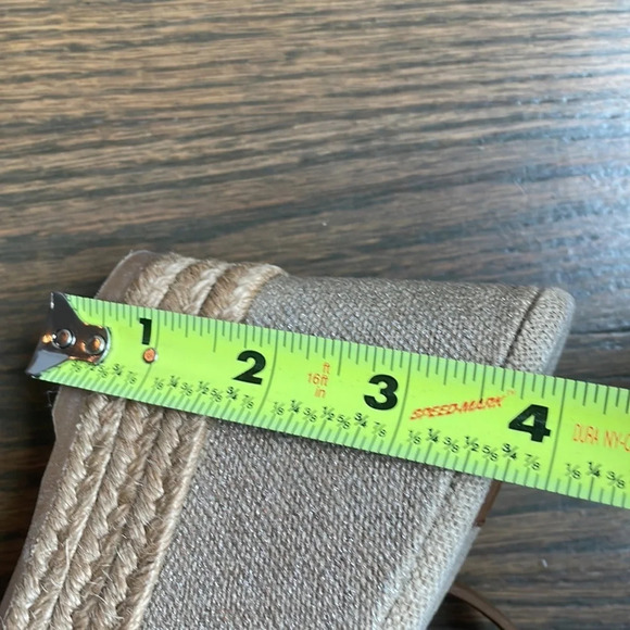 Tory Burch Majorca Peep-Toe Wedge, Royal Tan 36 - Picture 11 of 12